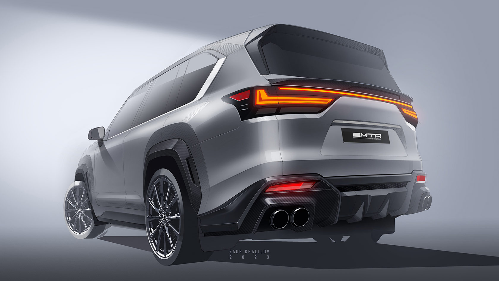 Эскизы обвеса для Lexus LX