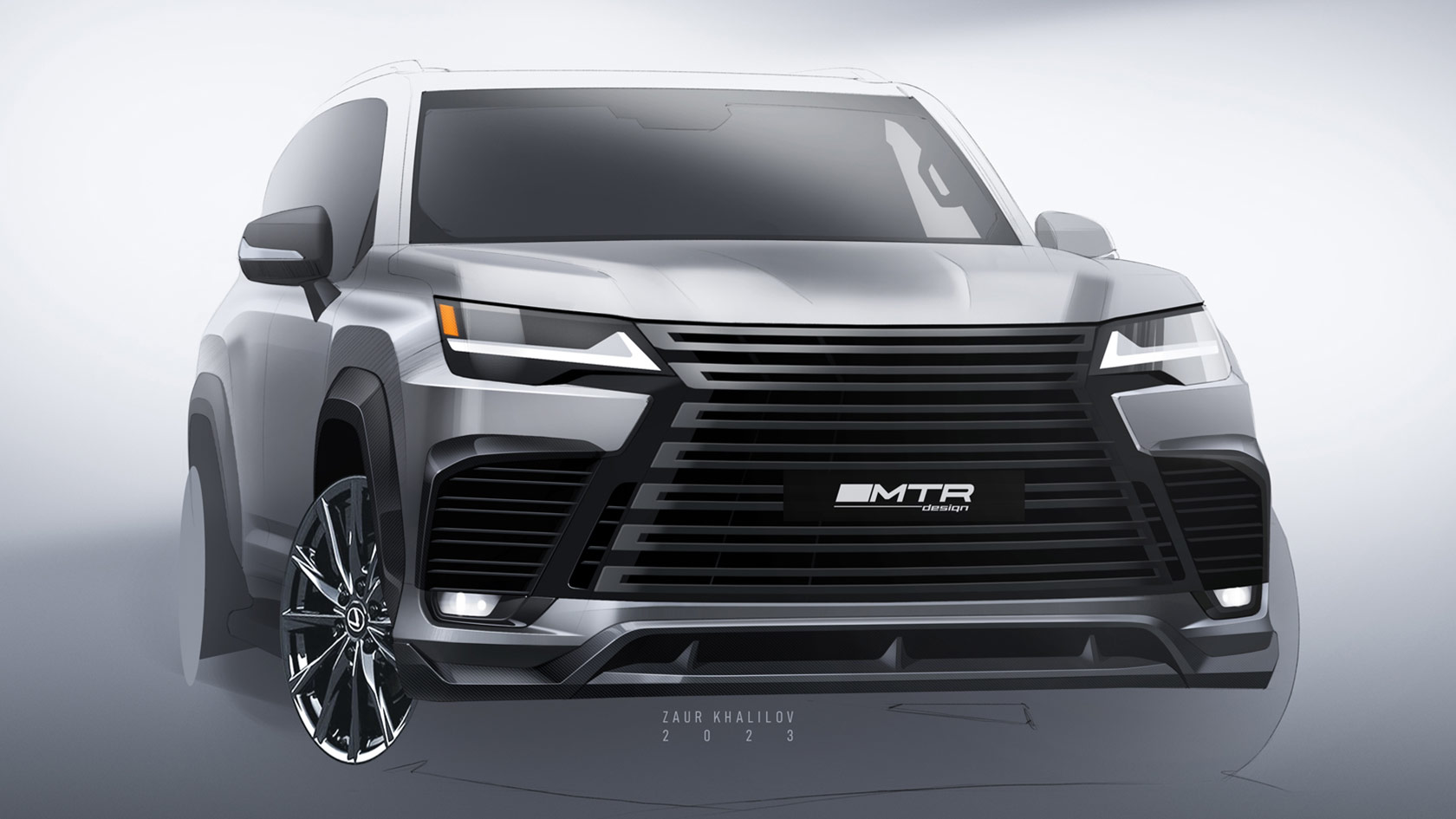 Эскизы обвеса для Lexus LX