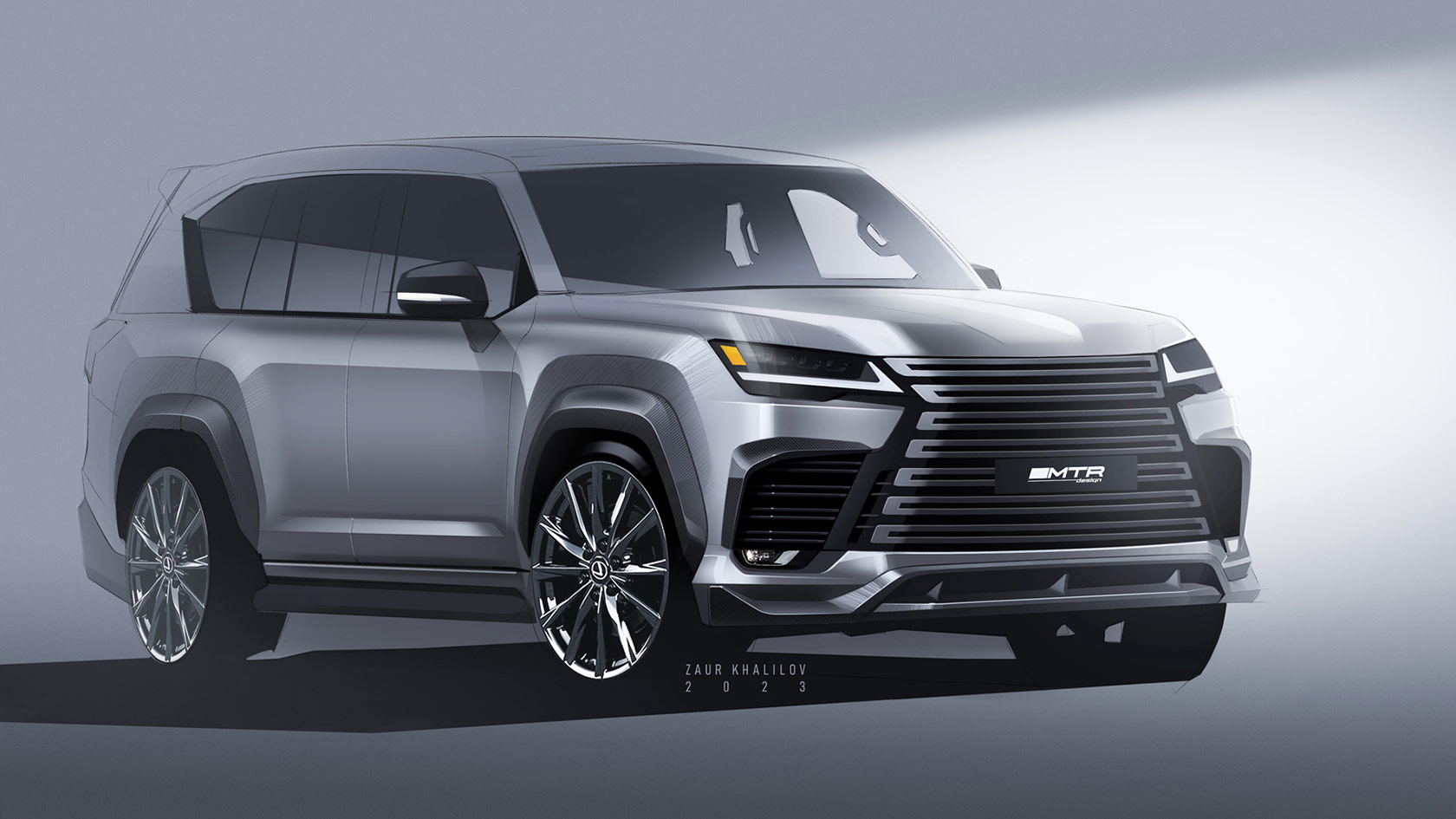 Эскизы обвеса для Lexus LX